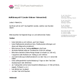 Aufklärung oGTT